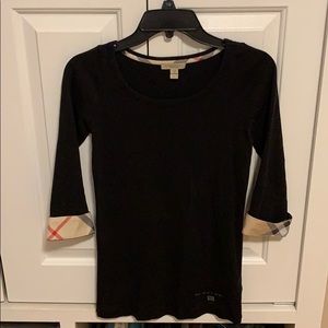Burberry 3/4 long sleeve shirt